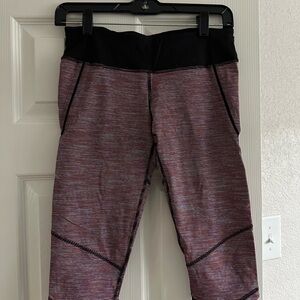 Lululemon Athletica Black and Purple Leggings